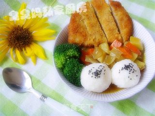 咖喱猪扒饭的做法步骤：3
