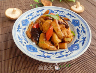 双菇鸡块的做法
