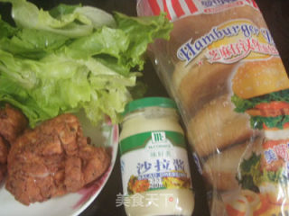 香酥炸鸡堡的做法步骤：3