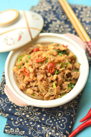 肉丁粉丝的做法