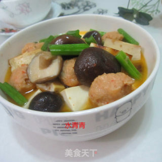 香菇煮丸子的做法