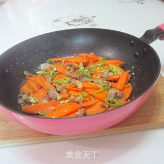 瘦肉红萝卜片的做法