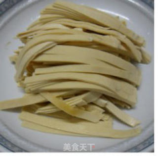 豆皮菜心的做法步骤：4