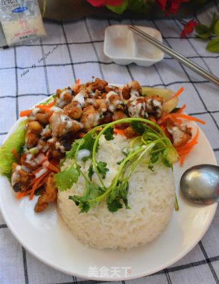 凯撒鸡块饭的做法