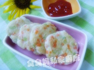 小鱼饼的做法步骤：2