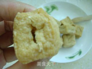 红烧芋头豆腐肉包的做法步骤：3