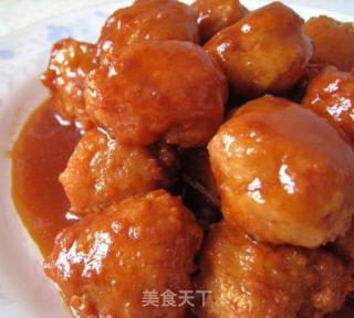 南煎丸子的做法步骤：2