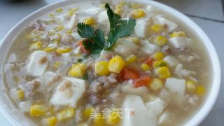 玉米豆腐羹的做法
