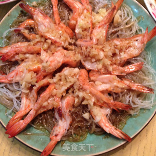 蒜蓉粉丝蒸虾的做法