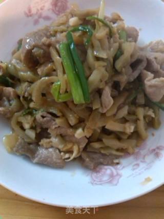 葱香榨菜炒肉片的做法