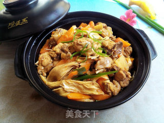 腐竹焖鸡的做法