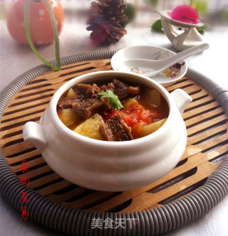 番茄土豆炖牛腩的做法