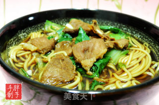 羊肉汆面的做法