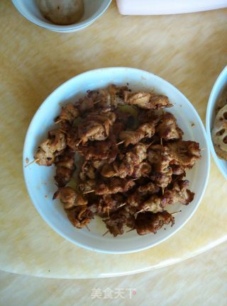 孜然里脊牙签串的做法