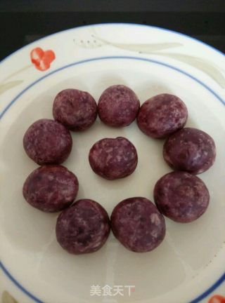 紫薯球的做法