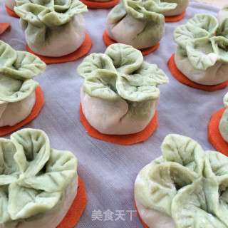 翡翠白菜蒸饺的做法