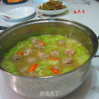 肉丸丝瓜汤的做法