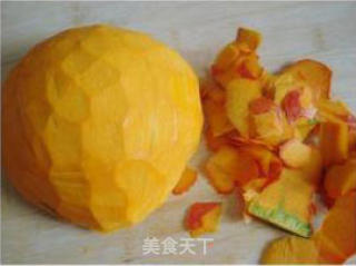 蜜汁果脯南瓜的做法步骤：2