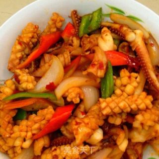 xo酱爆鲜鱿的做法