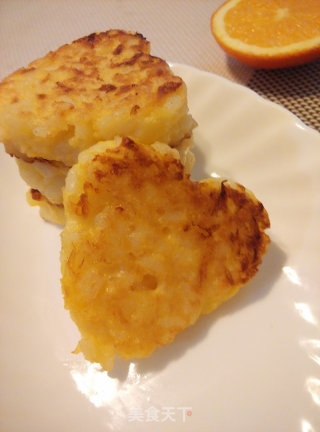 橙香米饭饼的做法