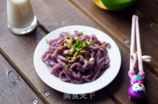紫薯手擀面的做法