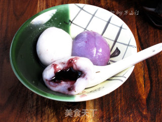 蓝莓之恋汤圆