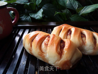 烫种玫瑰酱甜包的做法