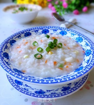 鲍鱼蔬菜粥的做法