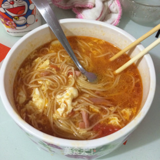 西红柿鸡蛋面的做法