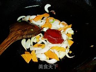 铁板辣年糕的做法步骤：4
