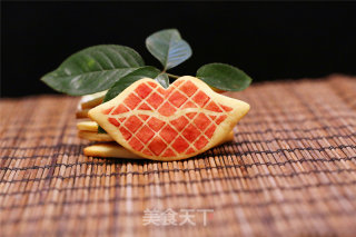 红唇印花饼干的做法