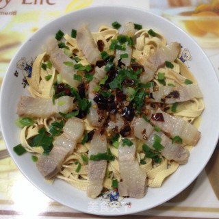 咸肉蒸百叶丝的做法