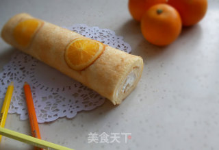 香橙蛋糕卷的做法