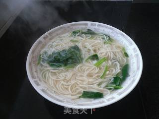 菠菜汤面的做法