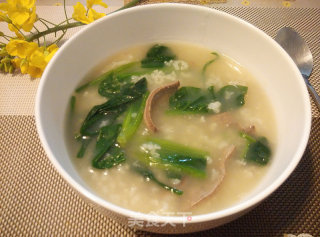 猪肝菠菜粥的做法