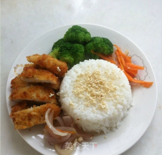 自制猪排饭的做法