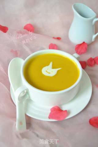 饭后甜品——奶香南瓜浓汤