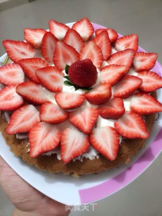 草莓蛋糕（电饭煲版）的做法