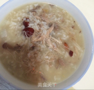 鸡丝红枣山药粥的做法