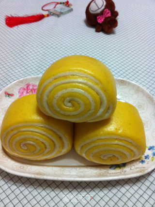 南瓜双色馒头的做法