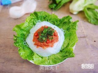 茄汁酸辣粉丝的做法
