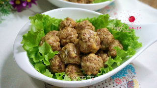 空气炸锅版豆腐牛肉丸子的做法