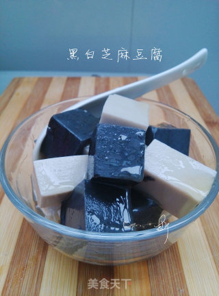 黑白芝麻豆腐的做法