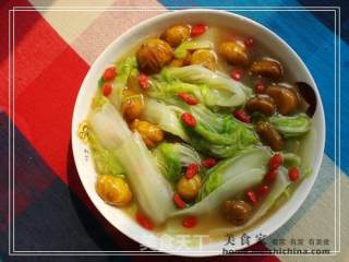 上汤栗子白菜的做法步骤：5