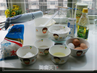 电饭锅版戚风椰蓉蛋糕（超详细）的做法步骤：3