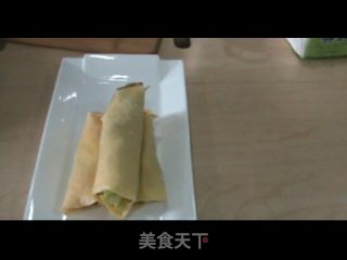 超薄蛋饼卷的做法步骤：2