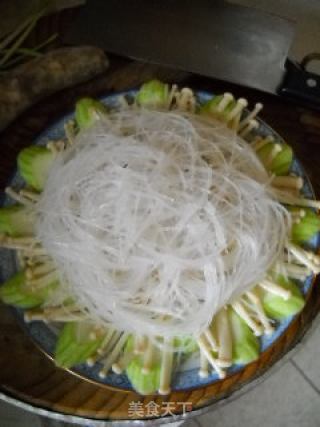 腊味蒸金针粉丝的做法步骤：2