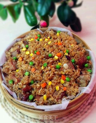 糯米芋艿蒸排骨的做法