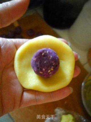 玉米粘糕的做法步骤：2