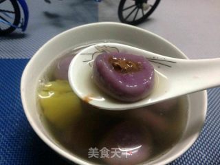 紫薯巧克力汤圆的做法